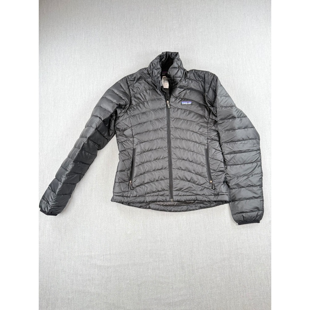 Patagonia Down Sweater Puffer Jacket Black Womens XS 84682FA12 Full Zip